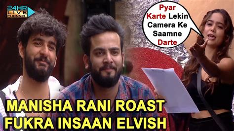 Manisha Rani Roast Fukra Insaan And Elvish Yadav Manisha Ne Fans Ka