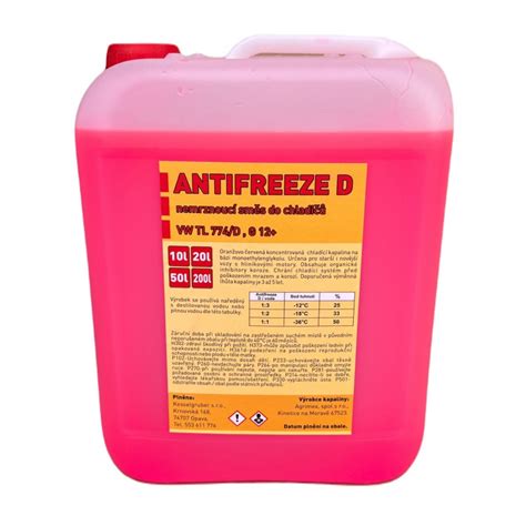 Antifreeze G12+ - Nemrznoucí kapalina do chladiče