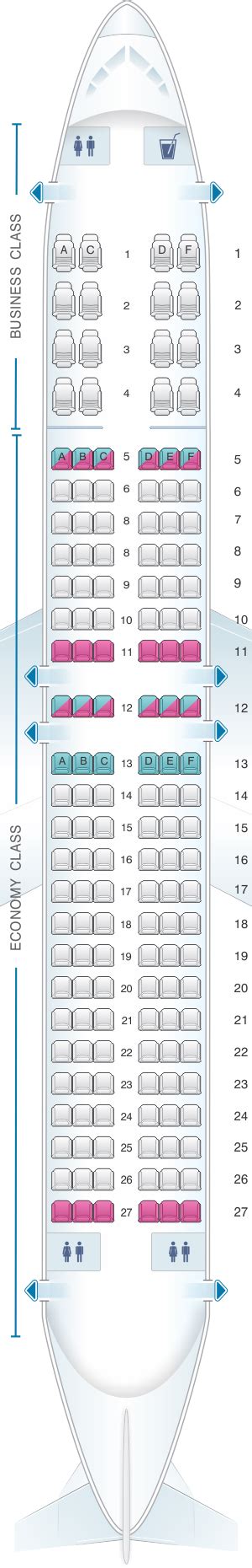 Seat Map Caribbean Airlines Boeing B737 800 SeatMaestro