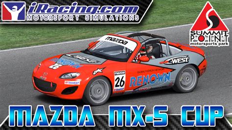 IRacing My First Race In The Mazda MX 5 Cup Series Summit Point