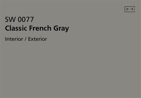 Accent Wall Color Sherwin Williams Classic French Gray Sw 0077