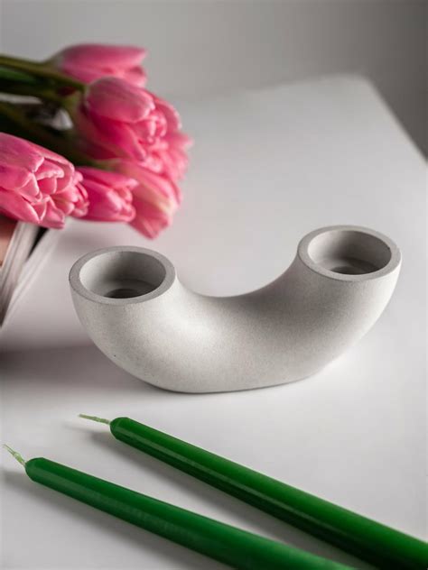 СВЕЧИ И ДИФФУЗОРЫ > Подсвечник minimalism из бетона купить в интернет ...