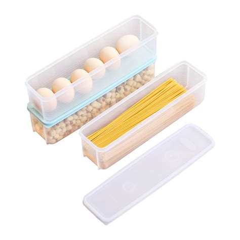 Buy WORTHBUY 3Pcs Plastic Pasta Storage Container Kitchen Pantry