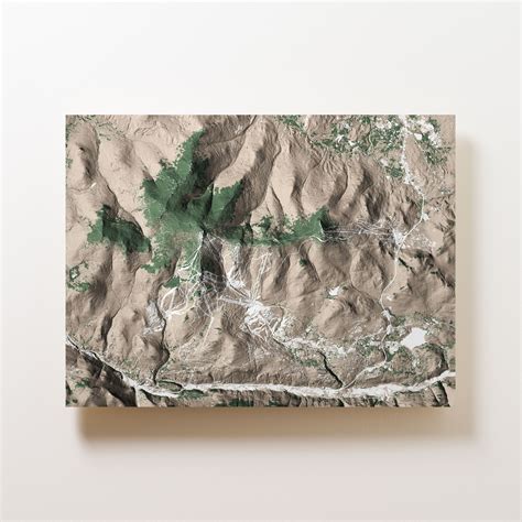 Killington and Pico Map Art