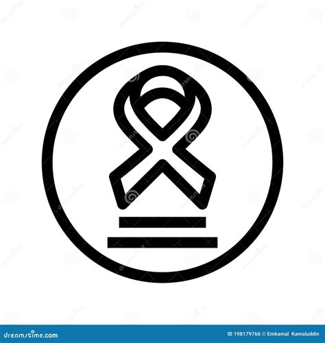 Cancer Ribbon Icon Or Logo Isolated Sign Symbol Vector Illustration Stock Vector Illustration