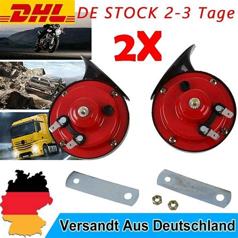 X Db V Elektrisch Schnecken Klang Hupe Lufthorn Laut Horn Auto