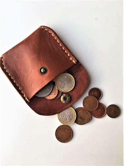 Leather Coin Purse Etsy Diy Leather Coin Purse Leather Coin Purse