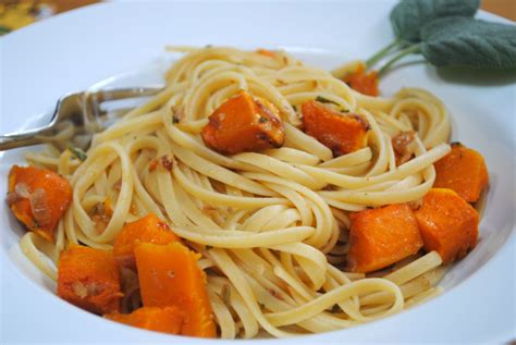 Linguine With Roasted Butternut Squash Walnuts And Fresh Sage