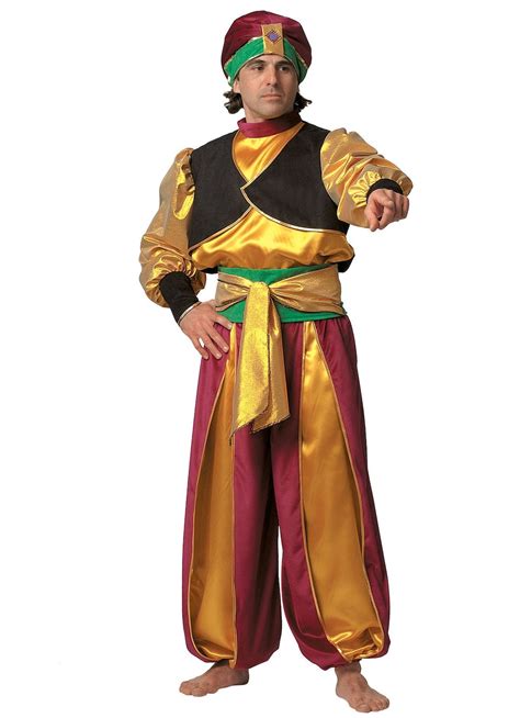 Arab Sultan Mens Costume Arabian Prince 1001 Nights Alladin Fancy