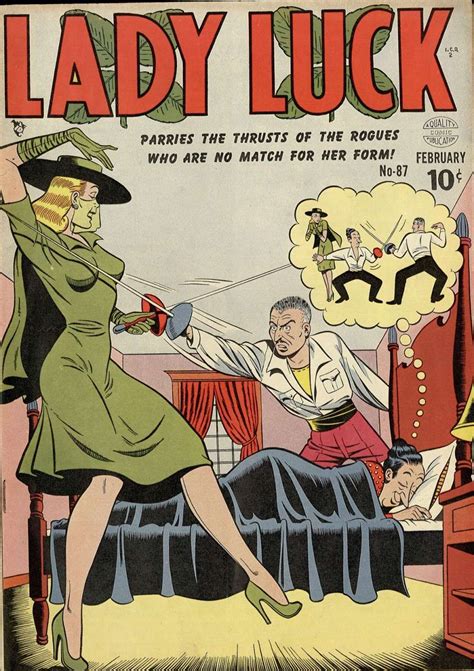 Lady Luck 87 Quality Comic Book Plus Comic Covers Comic Book Artists Golden Age Comics