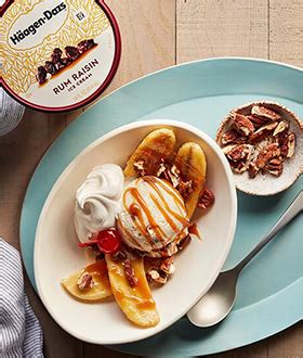 H Agen Dazs Caramelized Banana Split Rum Salted Caramel Recipes