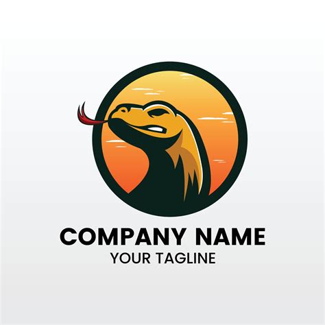 inspiring komodo dragon logo template 14242622 Vector Art at Vecteezy