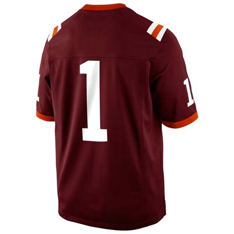 Nike Virginia Tech Hokies #1 Game Football Jersey - Maroon | Virginia ...