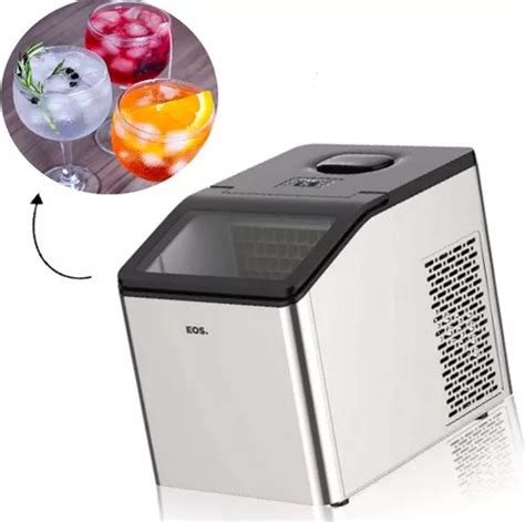 Máquina De Gelo Comercial 35kg Eos Emg35 Inox Painel Digital