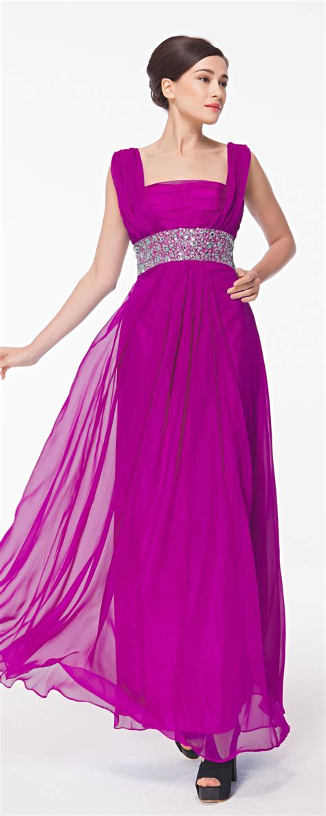 Square Neck Magenta Maid of Honor Dresses Bridesmaid Dresses | Maid of