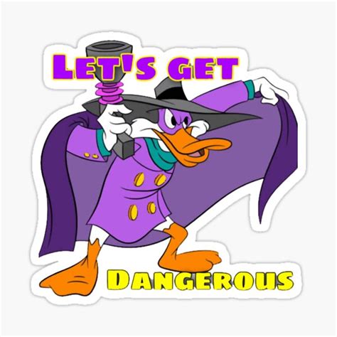 Darkwing Duck Lets Get Dangerous Cartoon Classic Sticker By