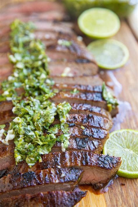 Marinated Skirt Steak With Chimichurri Sauce The Roasted Root