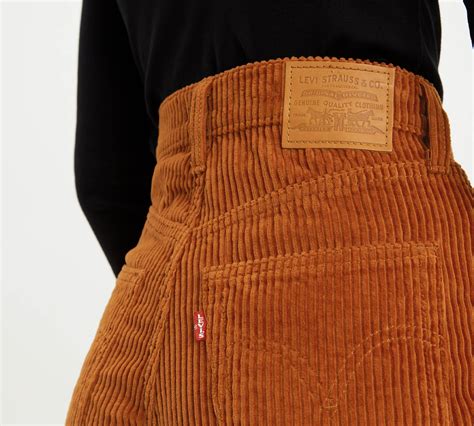 Ribcage Wide Leg Corduroy Pants Brown Levis® Ca