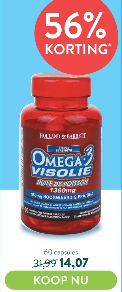 Holland And Barret Omega 3 Visolie Aanbieding Bij Holland And Barrett