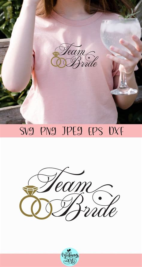 Team Bride Svg Wedding Svg Team Bride Bride Silhouette Designer