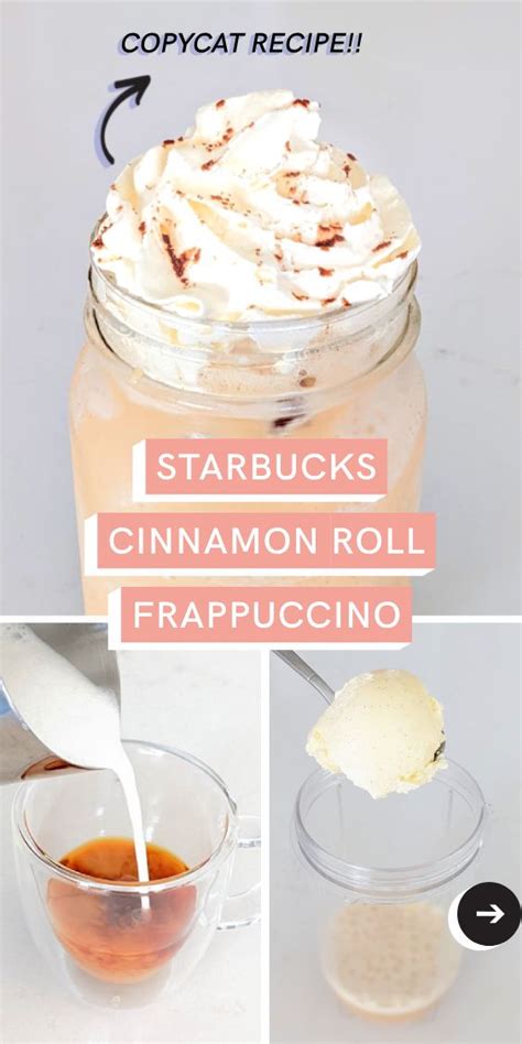 No Fail Starbucks Cinnamon Roll Frappuccino Recipe Step By Step Photos