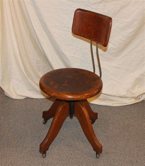 Bargain John's Antiques | Antique Oak Office Desk Chair - Bargain John ...