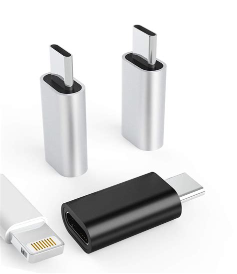 Pacote Adaptadores Lightning F Mea Para Usb C Macho Tipo De