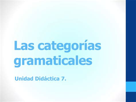 Las categorías gramaticales ok PPT Descarga Gratuita