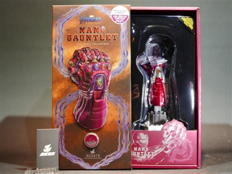 參號倉庫 現貨 野獸國代理 Hot Toys ACS010 復仇者聯盟 終局之戰 1 4 奈米手套 鋼鐵人 無限手套 Yahoo奇摩拍賣