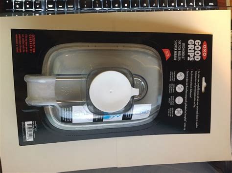 NIB Oxo Good Grips Stronghold Suction Shower Fogless Mirror Brand New