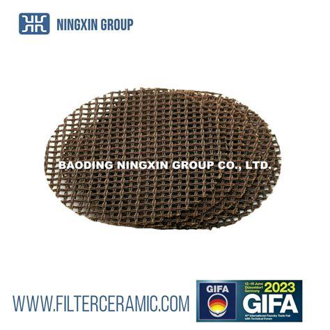 High Strength Fiberglass Molten Metal Casting Silica Mesh Filter Liquid