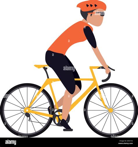 person riding bike Stock Vector Image & Art - Alamy