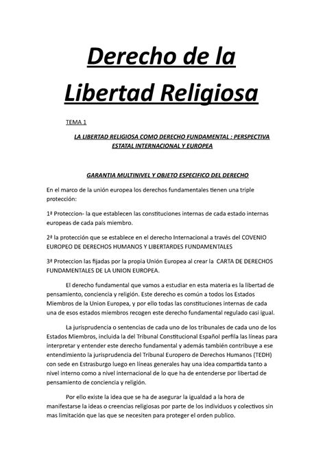 Deben Todas Las Religiones Tener Los Mismos Derechos En Un Pa S