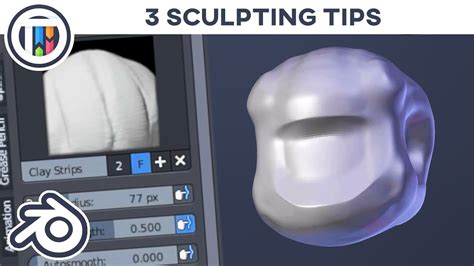 Blender Tutorial Super Simple Sculpting Tips For Beginners Youtube