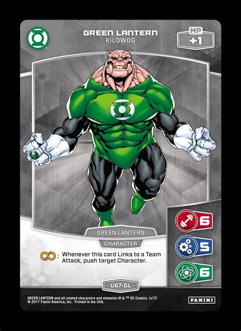 Green Lantern Kilowog Green Lantern Metax Tcg