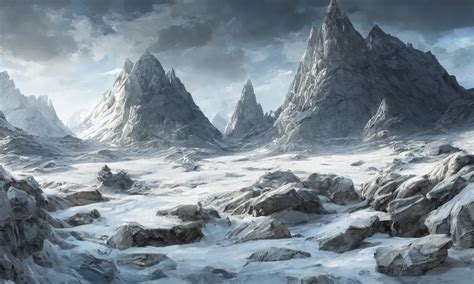 Arctic Tundra Landscape Digital Art Concept Art Stable Diffusion