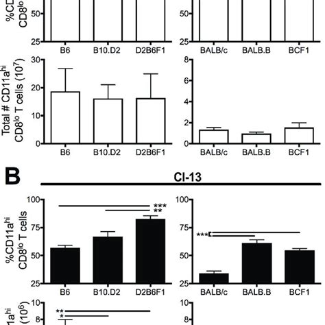 D2b6f1 Mice Induce The Largest Frequency Of Activated Cd8 T Cells