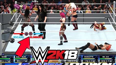 WWE 2K18 8 Women Battle Royal YouTube