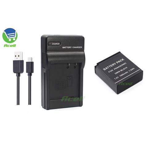 DMW BLG10 Battery LCD USB Dual Charger For Panas Grandado