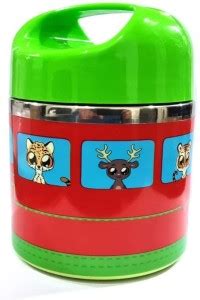 Flipkart IndusBay Stainless Steel Lunch Box Tiffin Box Set 1 Compartment Hot Cold 630 ML
