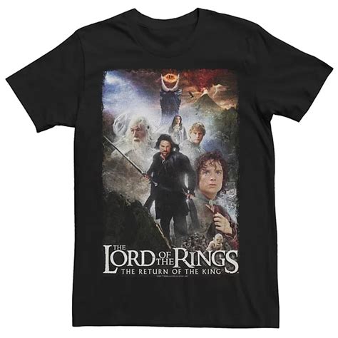 Men's The Lord Of The Rings The Return Of The King Poster Graphic Tee