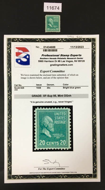 Us Stamps Mint Og Nh Pse Graded Xf Sup Cert Smq Lot