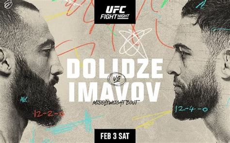 UFC Vegas 85 Weigh-Ins: Roman Dolidze vs. Nassourdine Imavov Lock In