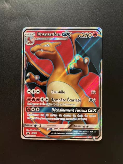 CARTE POKÉMON DRACAUFEU GX Promo SM60 Soleil et Lune FR EUR 1 00