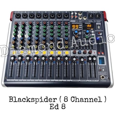 Jual Power Mixer Blackspider Ed Usb Bluetooth Original Mixing