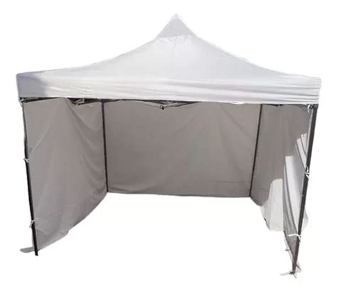 Carpa Con Paredes Lona X Plegable Impermeable Toldo Blanco Meses