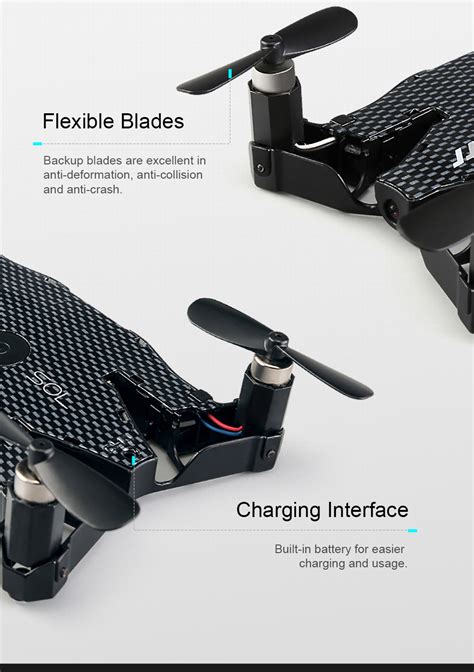 Jjrc H Sol P Wifi Fpv Foldable Selfie Drone Black