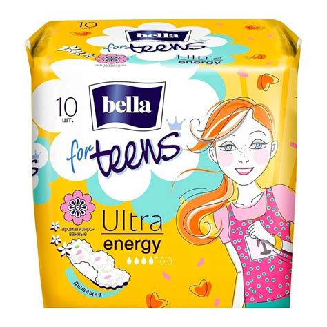 Прокладки женские Bella, Perfecta Ultra Energy, 10 шт, супертонкие, BE ...