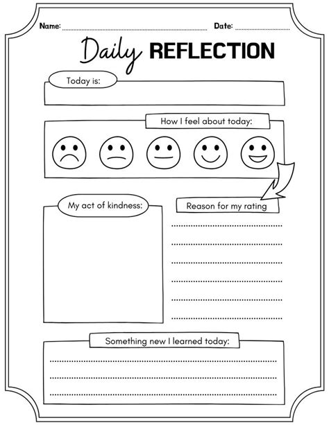 Daily Reflection Journal For Kids Made By Teachers In 2024 Daily