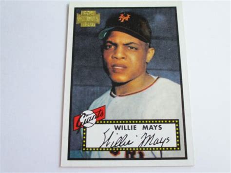 Topps Archives Willie Mays Reprint Of Card Ebay